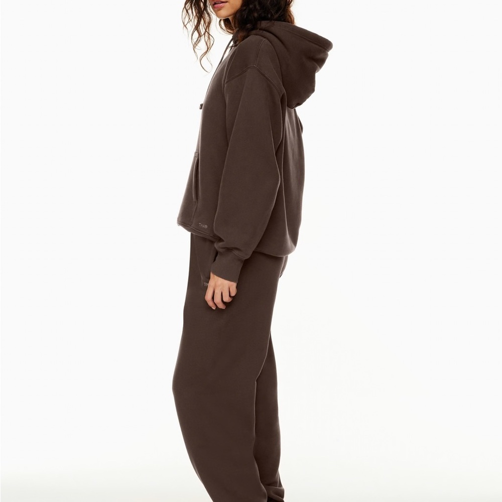 TNA Chocolate Brown Track Pants & Hoodie Set